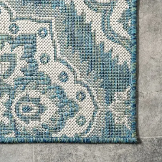 nuLOOM Arna Floral Indoor and Outdoor Area Rug image {4}