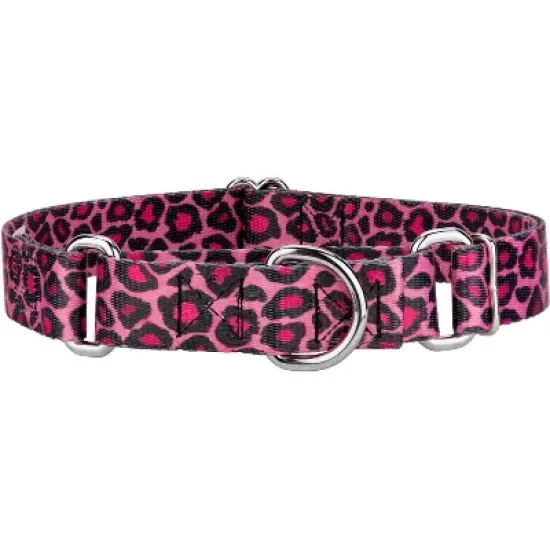 Country Brook Petz - Pink Leopard Martingale Dog Collar image {7}