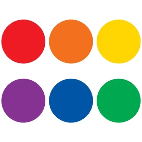 Teacher Created Resources Spot On Colorful Circles Carpet Markers, 7" image {1}