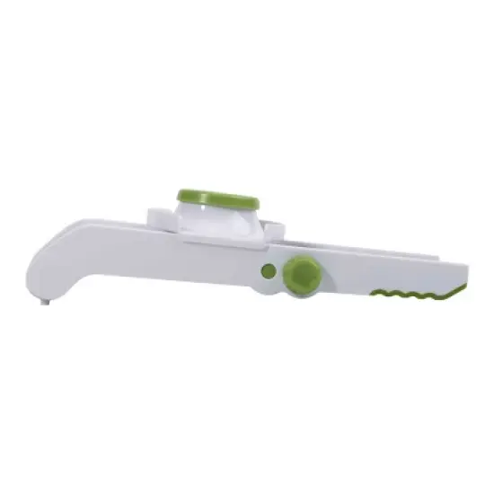 GoodCook Ready Mandoline Slicer: Kitchen Tool, Plastic & Stainless Steel, Hand Wash, Green & Silver image {1}