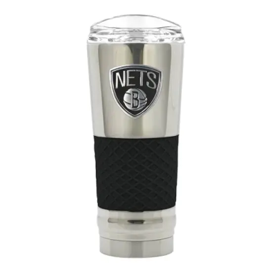 NBA Brooklyn Nets 24oz Chrome Draft Tumbler image {1}