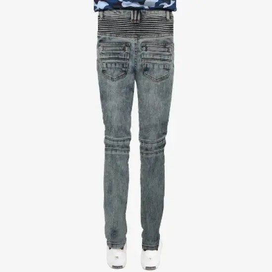 X RAY Boy's Stretch Moto Jeans image {1}