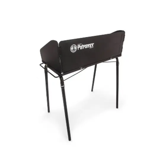 Petromax Outdoor Cooking Table for Dutch Ovens, Steel Camping Cookware Stand with Windbreak and Hooks, Holds Up to 220 Pounds, 17.7" x 35.4" image {1}