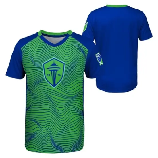MLS Seattle Sounders Boys' Sublimated Poly Jersey image {3}