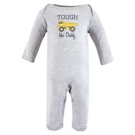 Hudson Baby Infant Boys Cotton Coveralls, Construction image {2}