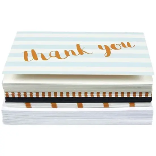 Juvale 144-Pack Bulk Thank You Cards Set with Envelopes, Blank Inside for Birthday Party, Baby Shower, Wedding, All Occasions, 4x6 in image {6}