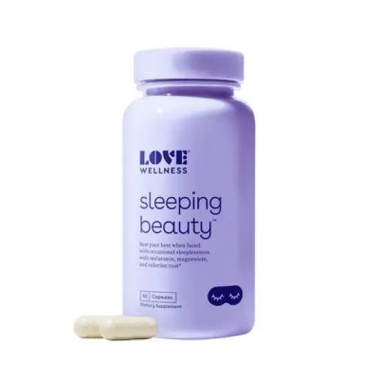 Love Wellness Sleeping Beauty Natural Sleep Aid for Longer and Better Sleep - 60ct image {1}