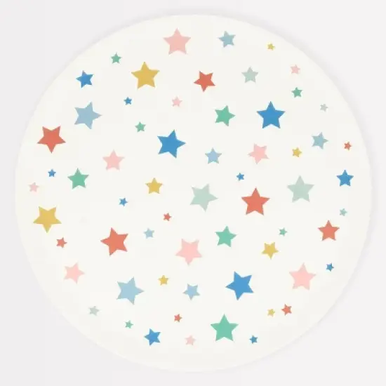 Meri Meri Star Pattern Reusable Large Plates (Pack of 6) image {3}