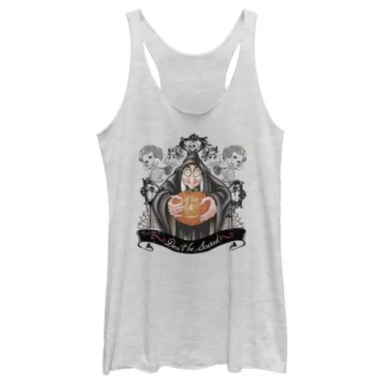 Women's Snow White and the Seven Dwarves Evil Queen Pumpkin Racerback Tank Top image {7}