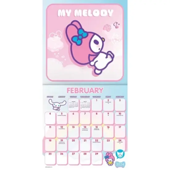 Trends International Inc. 2023-24 Wall Calendar 12"x12" Hello Kitty image {2}