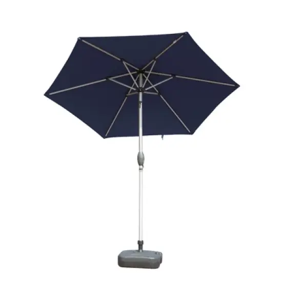 CLIHOME 7.5FT Outdoor Patio Umbrella with Push Button Tilt and Crank,UV Protection Waterproof Sun Umbrella(Base Not Included) image {9}