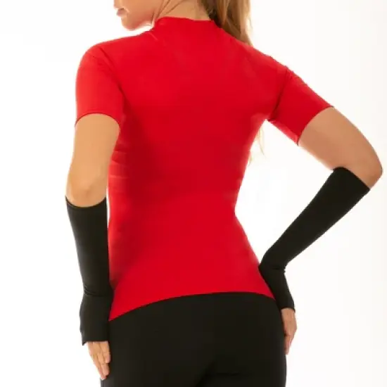 InstantFigure Activewear Compression Short Sleeve Top AWT025 image {4}