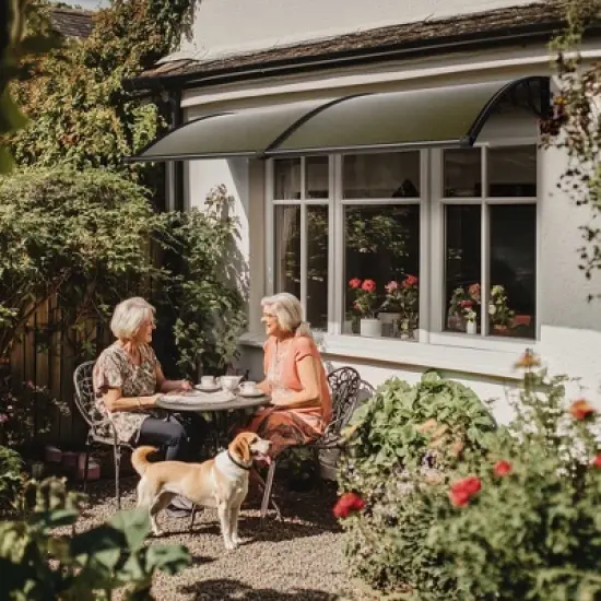 Yescom 80"x40" Dual-Sided Window Awning image {8}