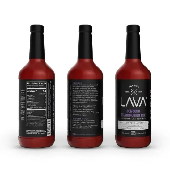 LAVA Premium Concord Transfusion Mix made with concord grape juice image {1}