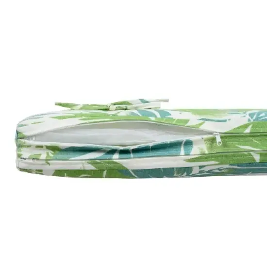 Christopher Knight Home Klayton Outdoor Acacia Wood Adjustable Chaise Lounge with Water-Resistant Cushion and Slatted Base (Set of 4) image {9}