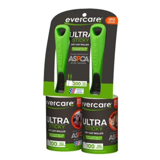 Evercare Pet Lint Roller 100 Sheet - 2pk image {8}