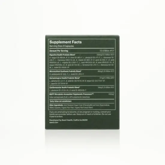 Seed Daily Synbiotic Probiotic Capsules - 60ct image {9}