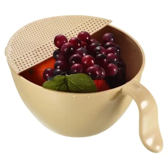 Unique Bargains Kitchen Rice Washing Bowl Strainer Colander Bowl Drain Basket image {2}
