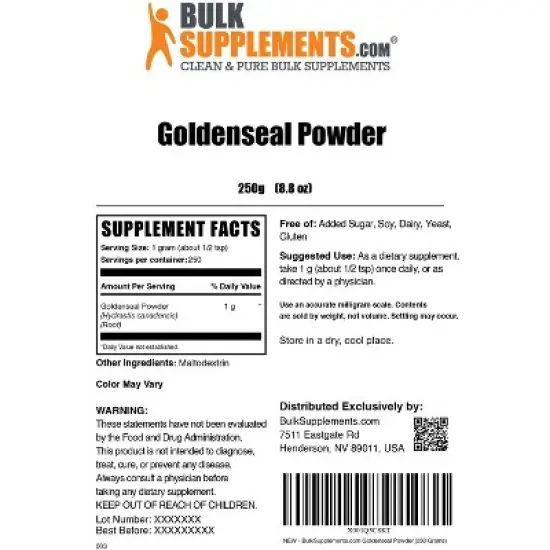 BulkSupplements Goldenseal Root Powder image {5}