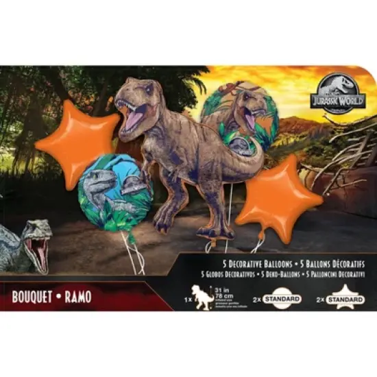 Jurassic World Dominion Balloons Bouquet image {1}