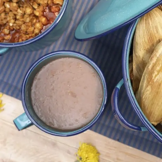 Granite Wire 12 Oz Enameled Steel Mug - Large Durable Mug, Oven and Fire-Safe, Reusable & Stackable, Dishwasher Safe (Turquoise Blue) image {5}