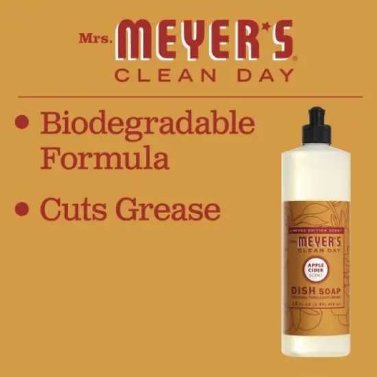 Mrs. Meyer's Clean Day Dish Soap - Apple Cider - 16 fl oz image {4}