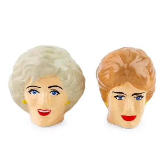 Silver Buffalo The Golden Girls Rose and Blanche Ceramic Salt and Pepper Shakers | Set of 2 image {9}
