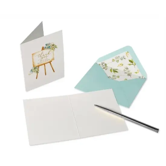 20ct 'Thank You' Assorted Wedding Eucalyptus Leaves - PAPYRUS image {3}