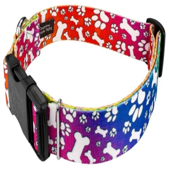 Country Brook Petz 1 1/2 Inch Deluxe Trippy Doggo Dog Collar image {1}