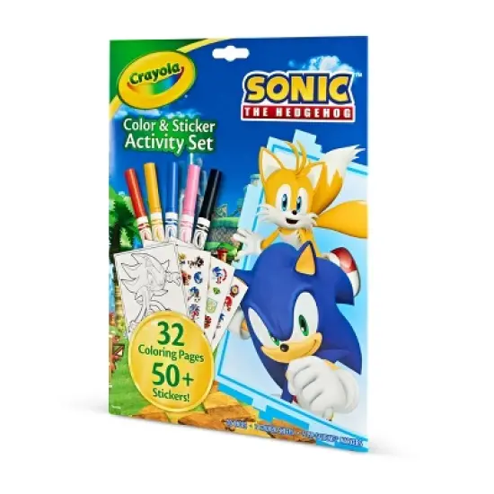 Crayola Color and Sticker Activity Foldalope Sonic image {2}