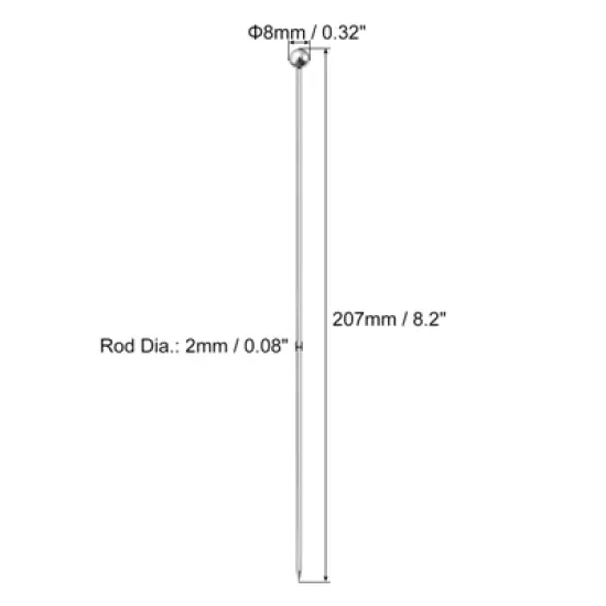 Unique Bargains Stainless Steel Drink Appetizer Bead Head Cocktail Picks 8.2" image {1}