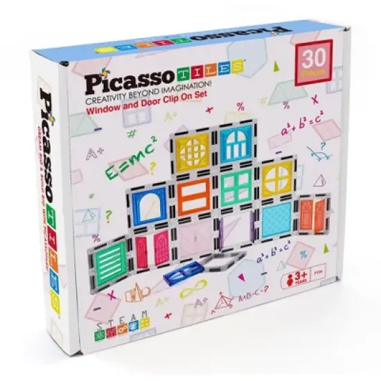 Picasso Tiles Magnetic Tile 30pc Building Set image {4}