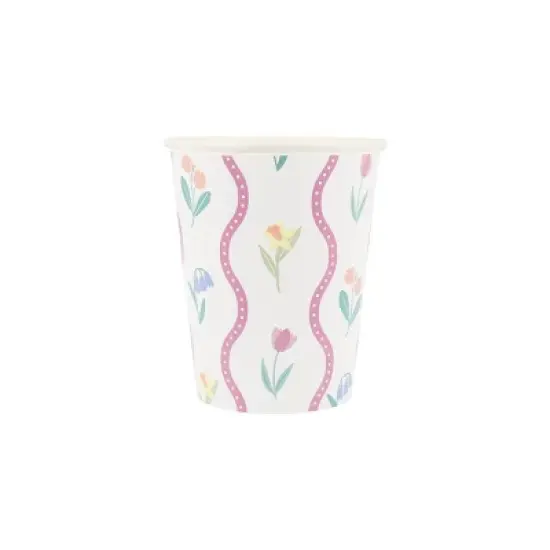 Meri Meri Bloomsbury Floral Pattern Cups (Pack of 8) image {2}