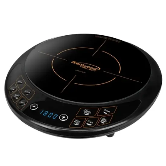 Brentwood Single Electric Induction Cooktop in Black image {7}