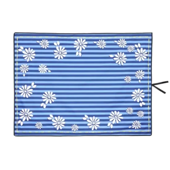 RISOKEYS Foldable Beach Wagon Cart,with 480lbs Capacity & All-Terrain Wheels, Includes Waterproof Picnic Mat for Camping,Picnic,Beach Trips image {14}