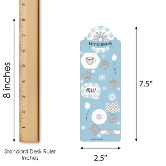 Big Dot of Happiness Winter Wonderland - Snowflake Holiday Party and Winter Wedding Favor Kids Stickers - 16 Sheets - 256 Stickers image {2}