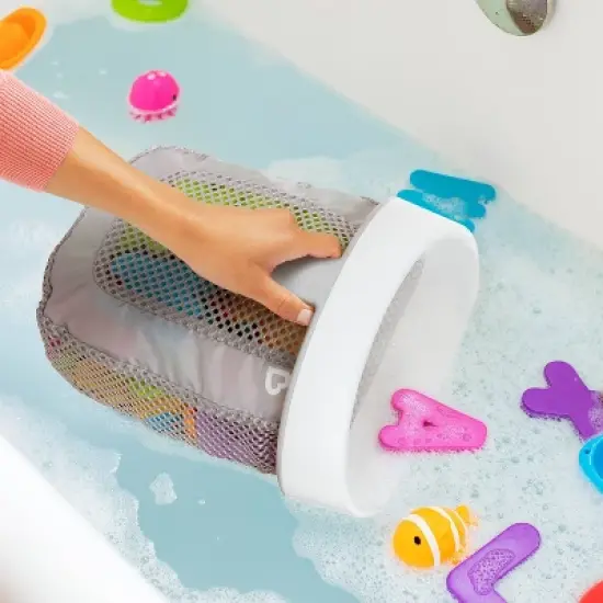 Munchkin Super Scoop Bath Toy Organizer And Storage - Gray image {1}