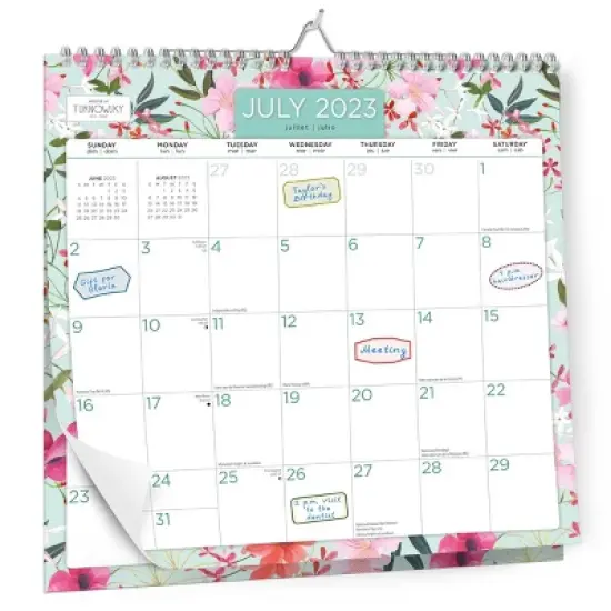 Plato 2023-2024 Wall Calendar 12"x12" House of Turnowsky Flower Shop image {3}
