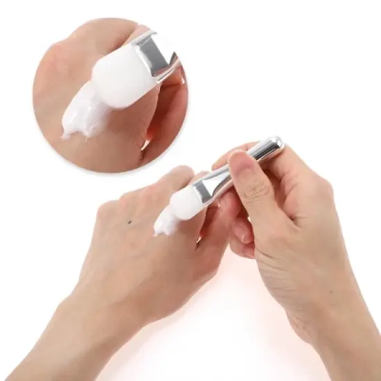 Unique Bargains Facial Mask Brush Silver Tone 1 Pc image {2}