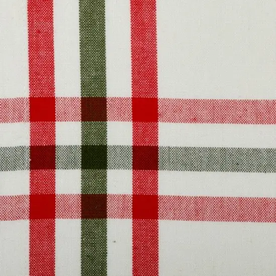 Design Imports  Christmas Nutcracker Plaid Table Runner, Red/Green, 14X72" image {1}