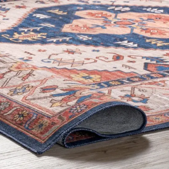 nuLOOM Carolyn Machine Washable Motif Area Rug image {3}