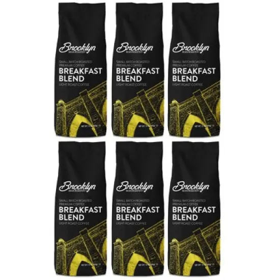 Brooklyn Beans Breakfast Blend, Light Roast, 6 pack  (72 ounces total) image {11}