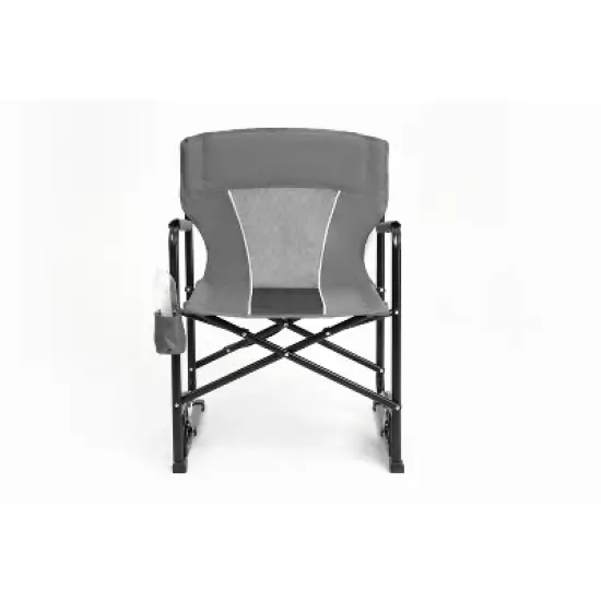 Gulches Outdoor Portable Chairs - Freestyle Rocker Folding Chair with Comfortable Backrest, Grey image {7}