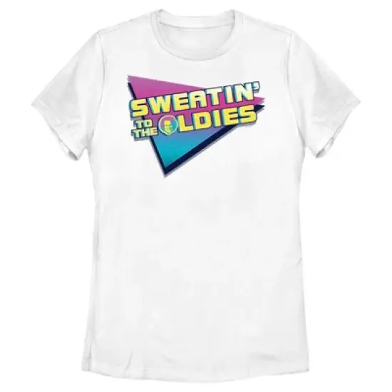 Women's Richard Simmons Sweatin' to the Oldies Flag Logo T-Shirt image {3}