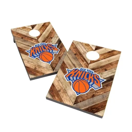 NBA New York Knicks 2'x3' Cornhole Bag Toss Game Set image {1}