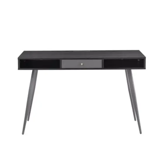 Kumasinova Mid-Century Computer Desk with Drawers,Multi-Functional Modern Gaming Desk for Study/Makeup,Study Desk for Home Office image {1}