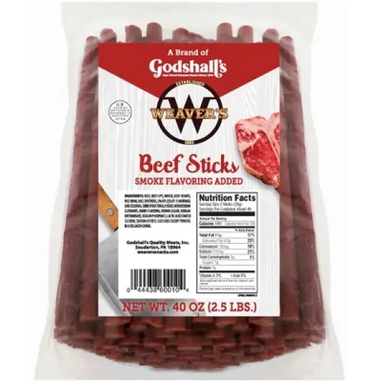 Weavers Mild Beef Sticks 40oz Bag image {4}