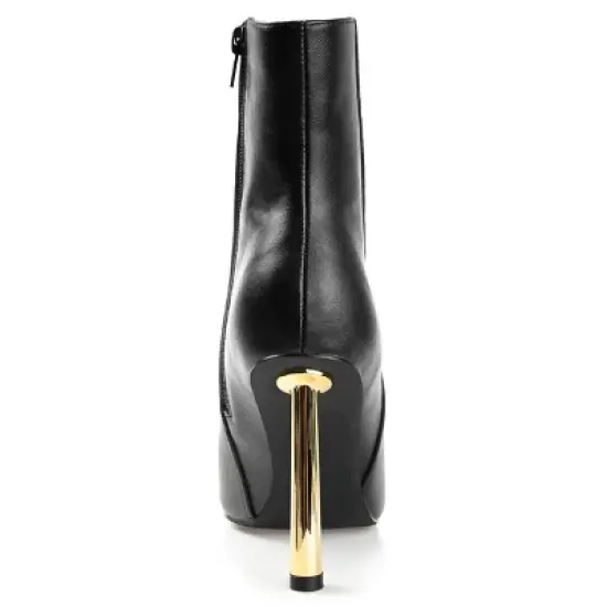 Journee Collection Womens Rorie Pointed Toe Stiletto Ankle Booties image {2}