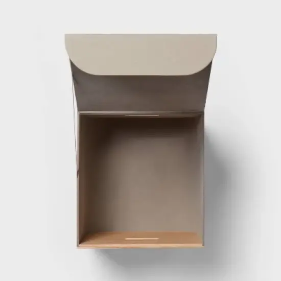 Medium Natural Wood Kids' Storage with Lid Gray - Pillowfort&trade; image {2}