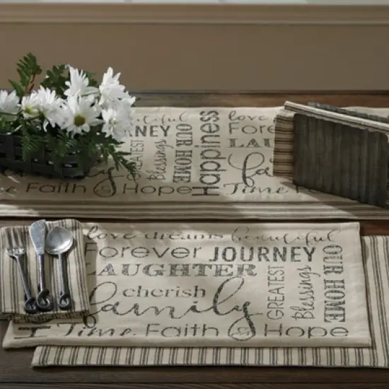 Park Designs Dover Placemat Set - Beige image {1}